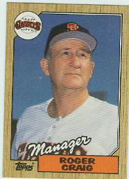 1987 Topps Baseball Cards      193     Roger Craig MG